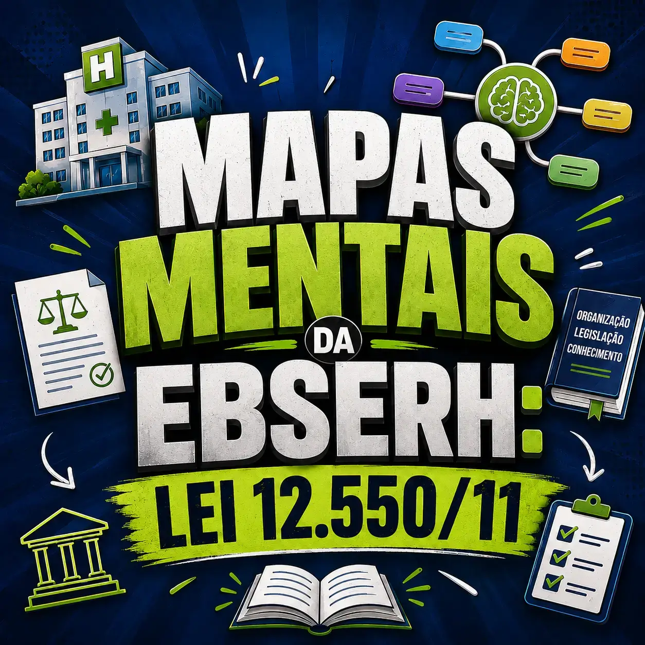 Mapas Mentais EBSERH: Lei 12.550/11