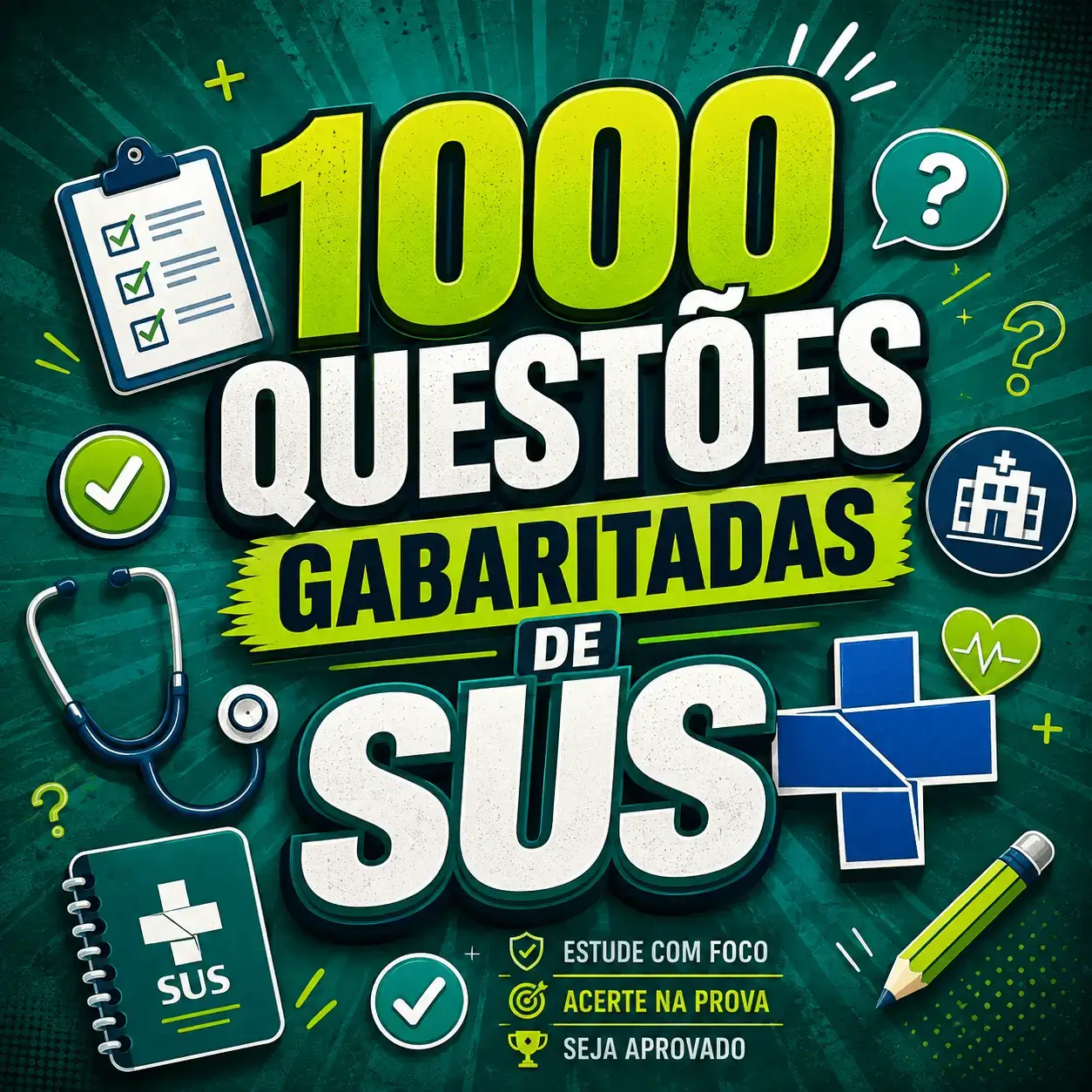 1000 Questões Gabaritadas de SUS
