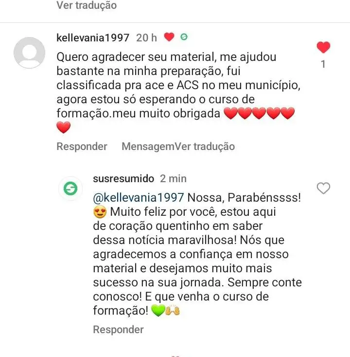 Amostra dos ebooks